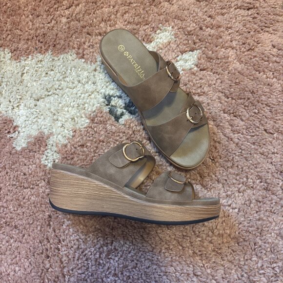 PATRIZIA Women's SHANIHO Slide Brown Size 8.5 Comfort Lightweight Chic Classy - Picture 3 of 8